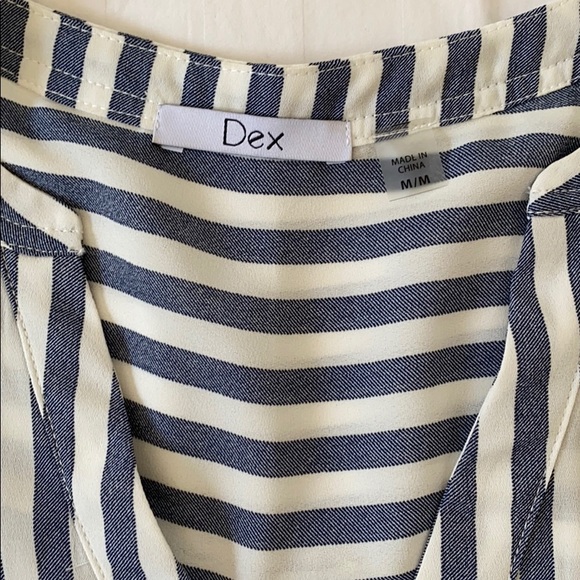 Dex retro striped dress with camisole. - Picture 4 of 8